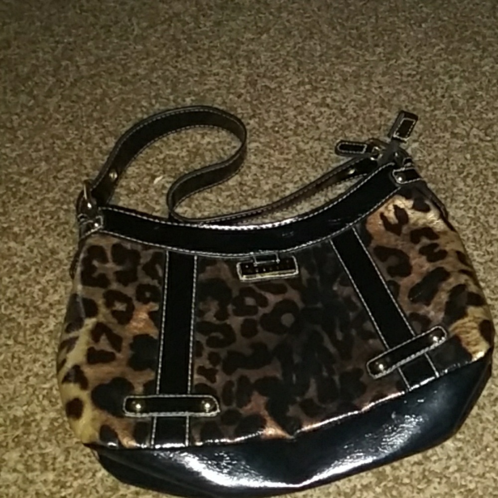 Cheetah leather bag